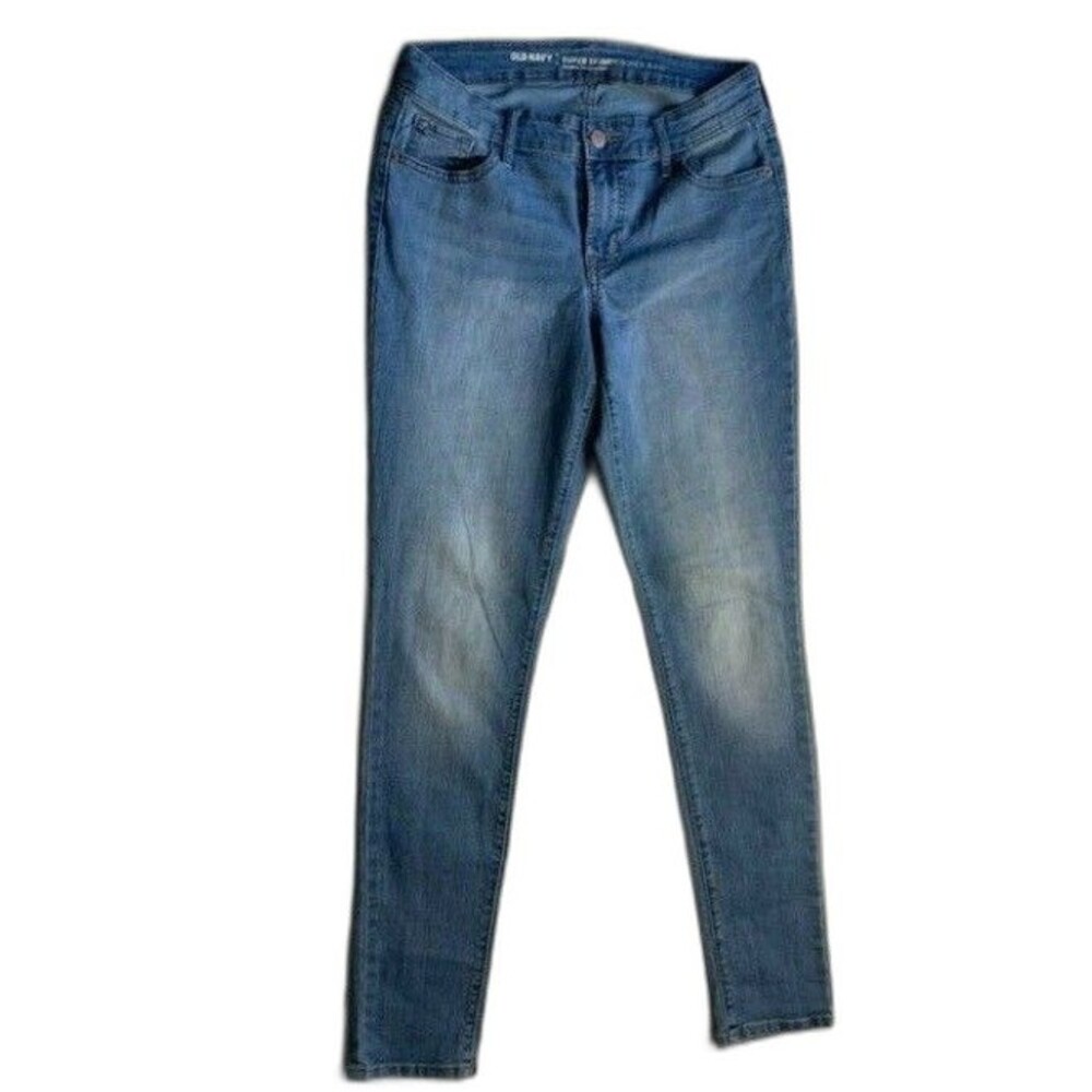 Old Navy Womens Jeans Size 4R Mid Rise Medium Wash Super Skinny Stretch